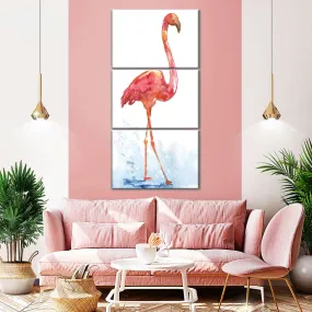 A Flamingo Splash I Wall Art