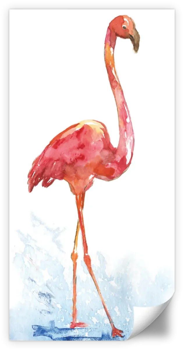 A Flamingo Splash I Wall Art