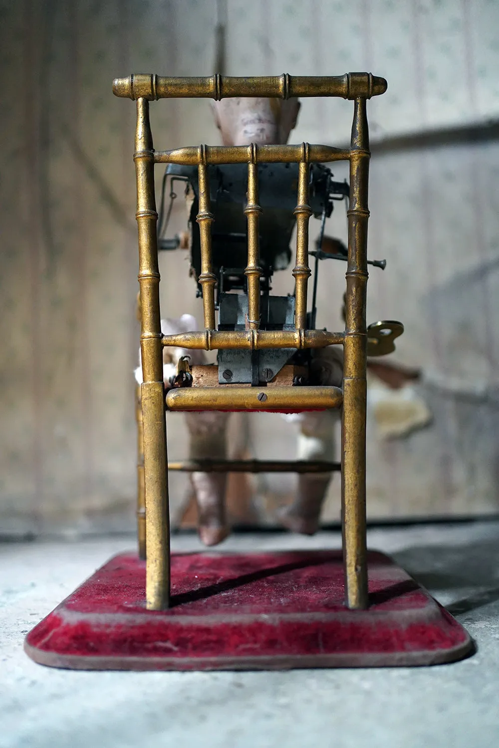 A French Bisque Musical Automaton by Roullet et Decamps; ‘Bebe Tricoteur’ c.1885-90