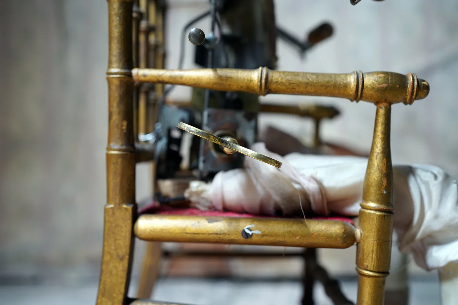 A French Bisque Musical Automaton by Roullet et Decamps; ‘Bebe Tricoteur’ c.1885-90