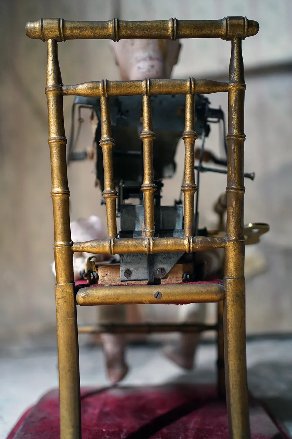 A French Bisque Musical Automaton by Roullet et Decamps; ‘Bebe Tricoteur’ c.1885-90