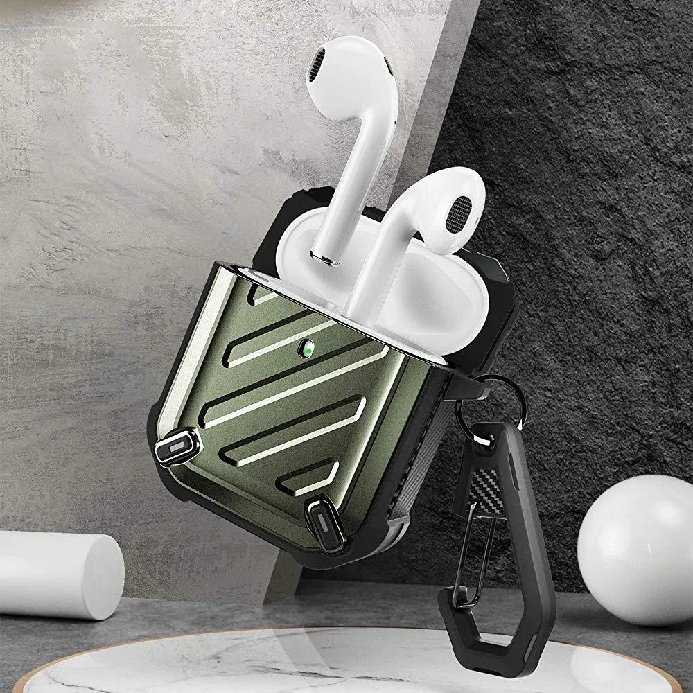 Apple AirPods 1 & 2 Unicorn Beetle Pro Rugged Case-Dark Green
