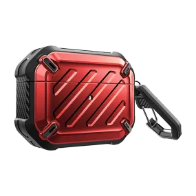 Apple AirPods Pro 2 Unicorn Beetle PRO Rugged Case-Metallic Red