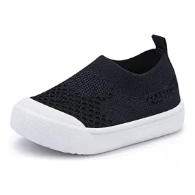 Baby Walking Shoes First Boy Girl Walker Infant Sock Tennis Mesh Sock Tennis Mesh Sneakers Breathable 6 9 12 18 24 Months Black Size 12-18 Months Infant