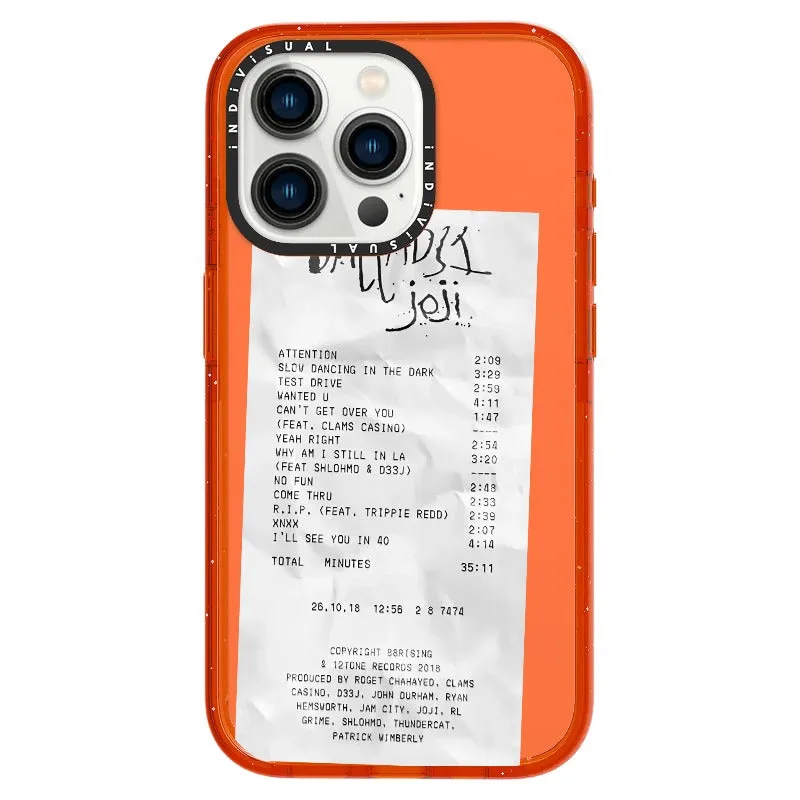 Ballads Joji Receipt Style Phone Case_iPhone Ultra-Impact Case [1522219]