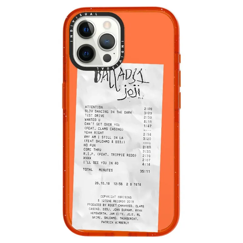 Ballads Joji Receipt Style Phone Case_iPhone Ultra-Impact Case [1522219]