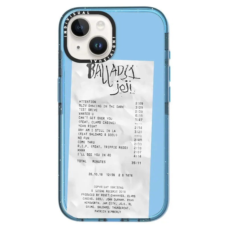 Ballads Joji Receipt Style Phone Case_iPhone Ultra-Impact Case [1522219]
