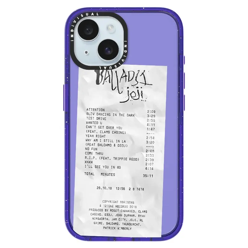 Ballads Joji Receipt Style Phone Case_iPhone Ultra-Impact Case [1522219]
