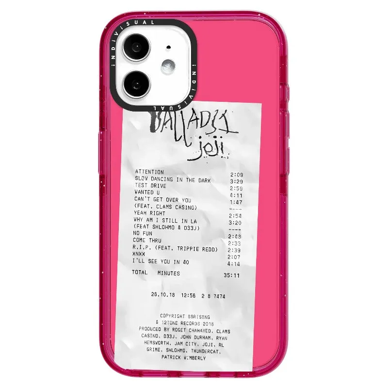 Ballads Joji Receipt Style Phone Case_iPhone Ultra-Impact Case [1522219]