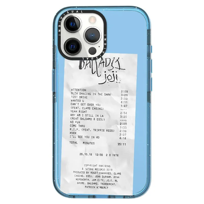 Ballads Joji Receipt Style Phone Case_iPhone Ultra-Impact Case [1522219]