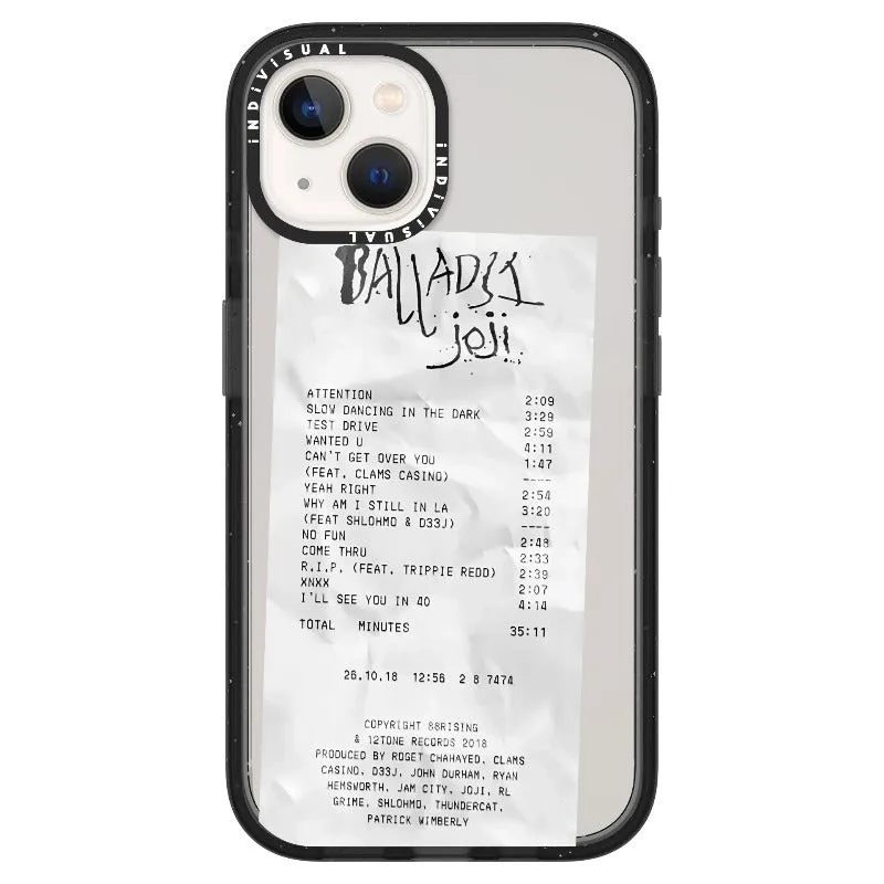 Ballads Joji Receipt Style Phone Case_iPhone Ultra-Impact Case [1522219]