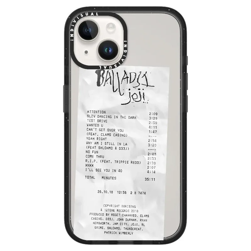 Ballads Joji Receipt Style Phone Case_iPhone Ultra-Impact Case [1522219]