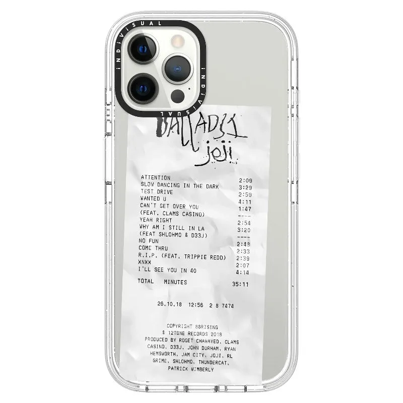 Ballads Joji Receipt Style Phone Case_iPhone Ultra-Impact Case [1522219]