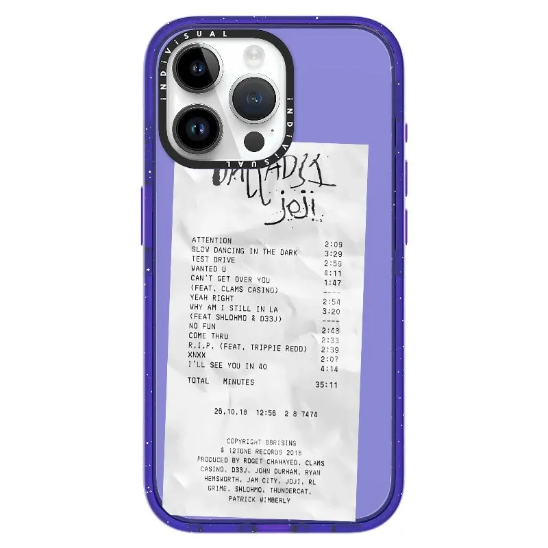 Ballads Joji Receipt Style Phone Case_iPhone Ultra-Impact Case [1522219]