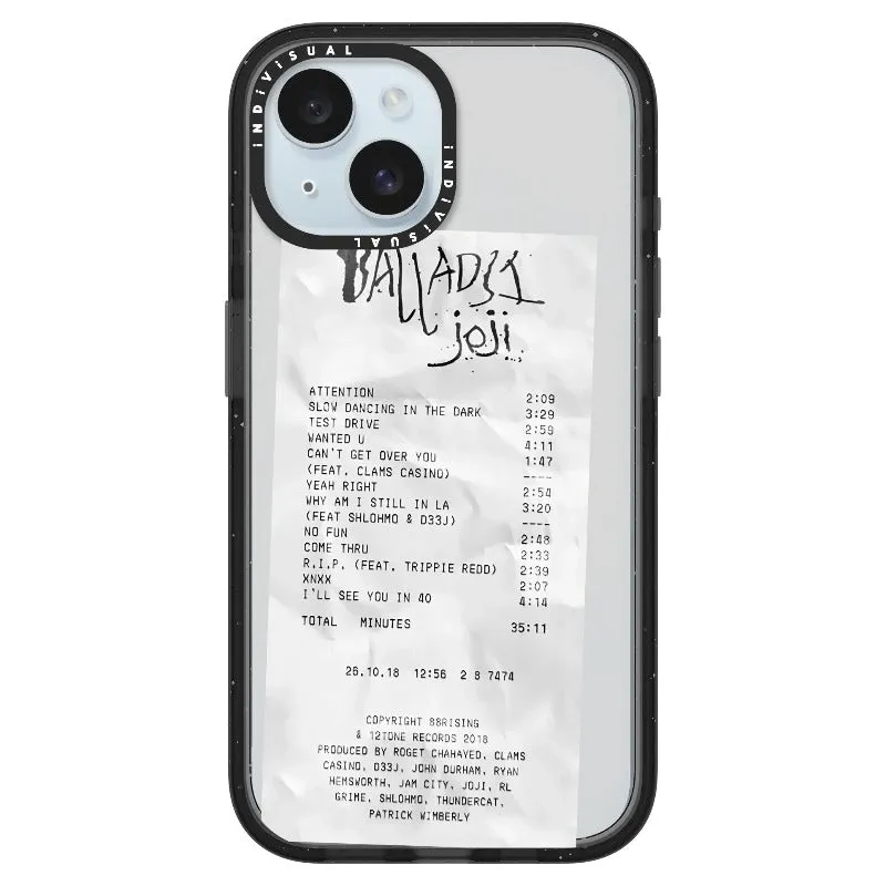 Ballads Joji Receipt Style Phone Case_iPhone Ultra-Impact Case [1522219]