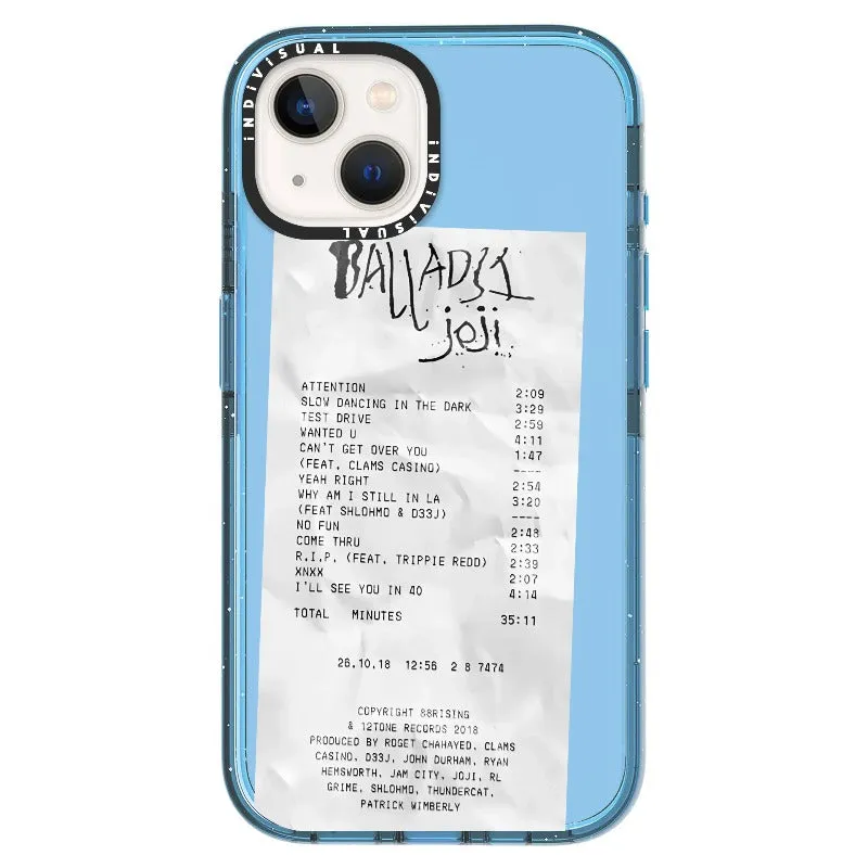 Ballads Joji Receipt Style Phone Case_iPhone Ultra-Impact Case [1522219]