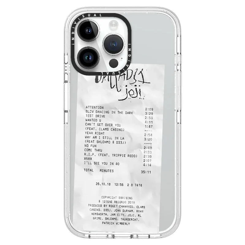 Ballads Joji Receipt Style Phone Case_iPhone Ultra-Impact Case [1522219]