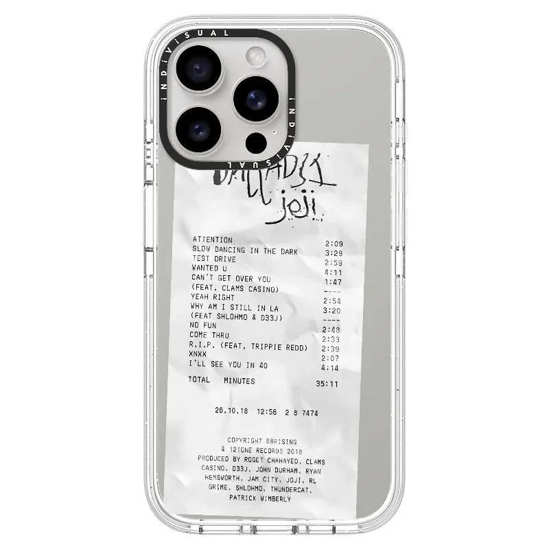 Ballads Joji Receipt Style Phone Case_iPhone Ultra-Impact Case [1522219]