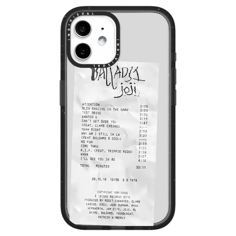Ballads Joji Receipt Style Phone Case_iPhone Ultra-Impact Case [1522219]