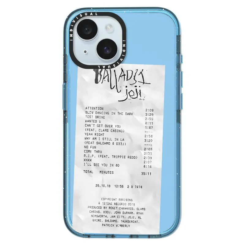 Ballads Joji Receipt Style Phone Case_iPhone Ultra-Impact Case [1522219]