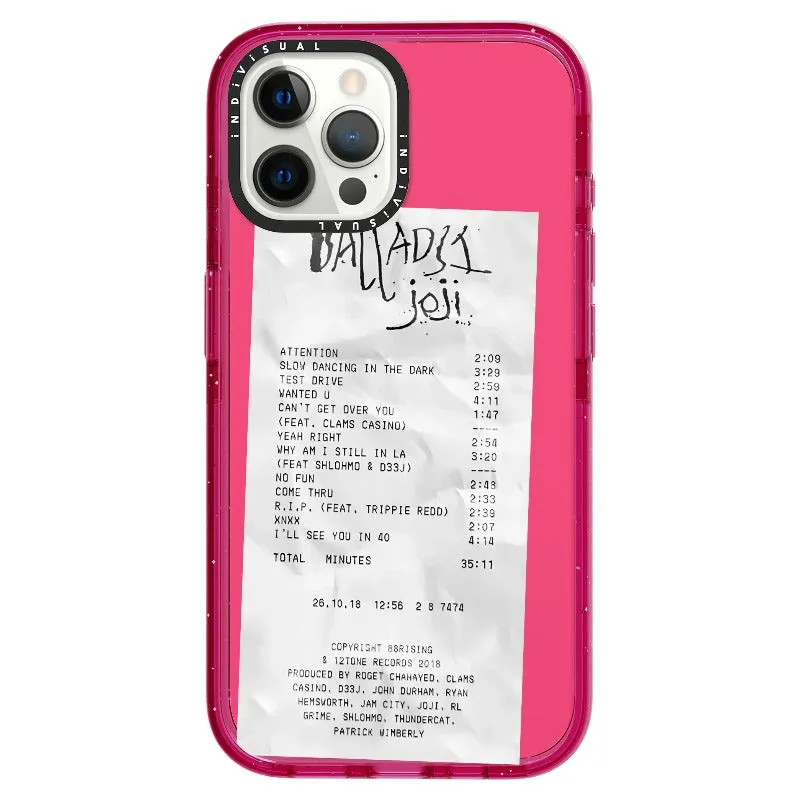 Ballads Joji Receipt Style Phone Case_iPhone Ultra-Impact Case [1522219]