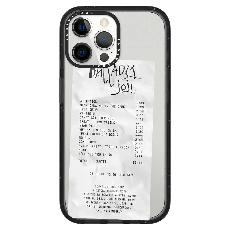 Ballads Joji Receipt Style Phone Case_iPhone Ultra-Impact Case [1522219]