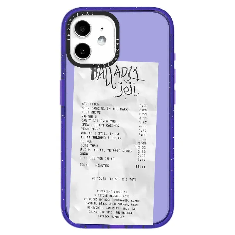 Ballads Joji Receipt Style Phone Case_iPhone Ultra-Impact Case [1522219]