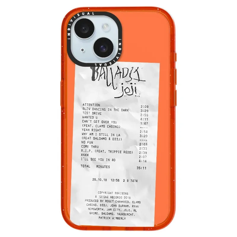 Ballads Joji Receipt Style Phone Case_iPhone Ultra-Impact Case [1522219]