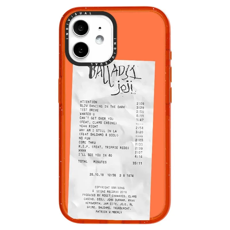 Ballads Joji Receipt Style Phone Case_iPhone Ultra-Impact Case [1522219]