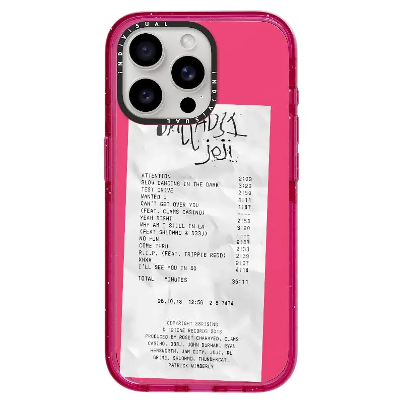 Ballads Joji Receipt Style Phone Case_iPhone Ultra-Impact Case [1522219]