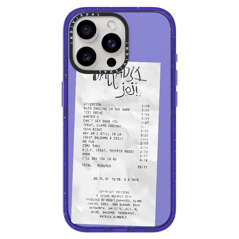 Ballads Joji Receipt Style Phone Case_iPhone Ultra-Impact Case [1522219]