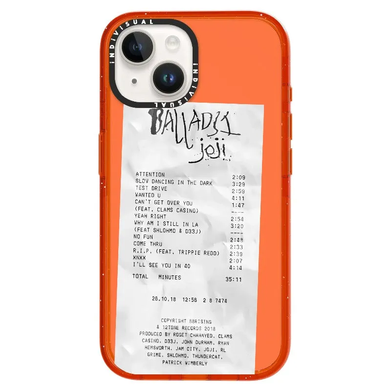 Ballads Joji Receipt Style Phone Case_iPhone Ultra-Impact Case [1522219]