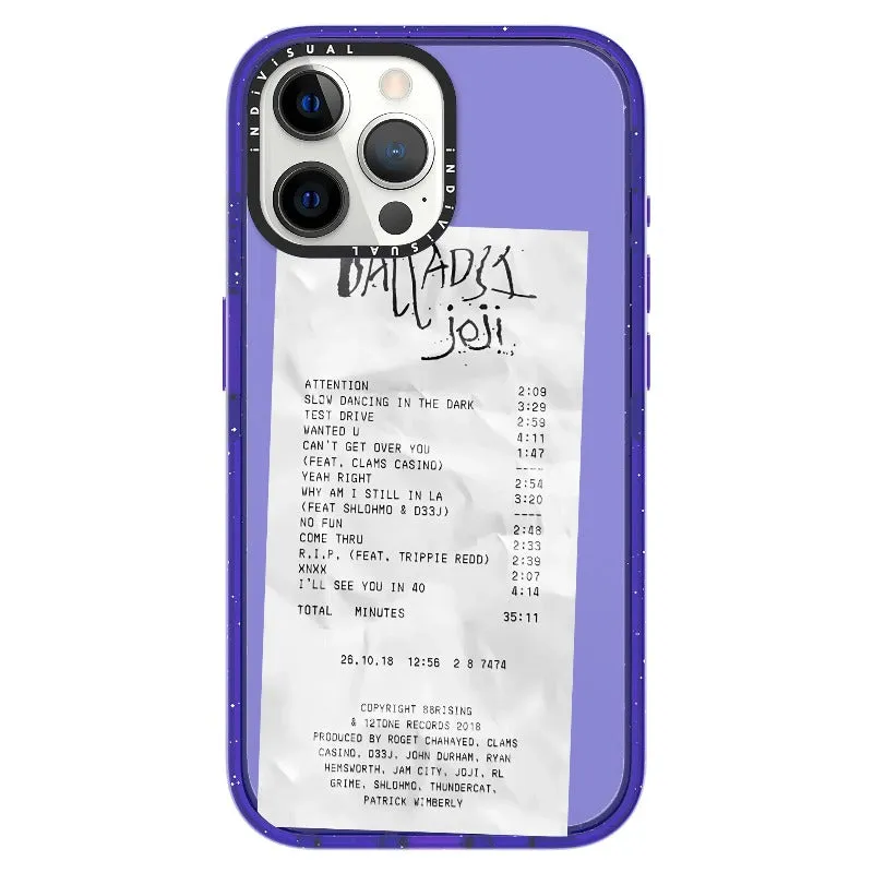 Ballads Joji Receipt Style Phone Case_iPhone Ultra-Impact Case [1522219]
