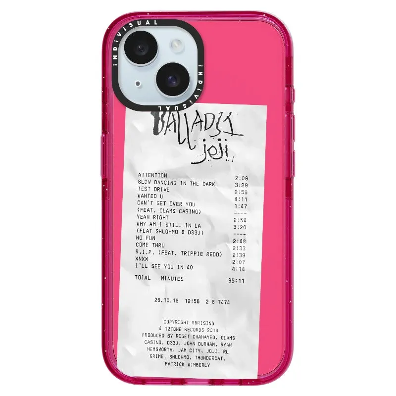 Ballads Joji Receipt Style Phone Case_iPhone Ultra-Impact Case [1522219]