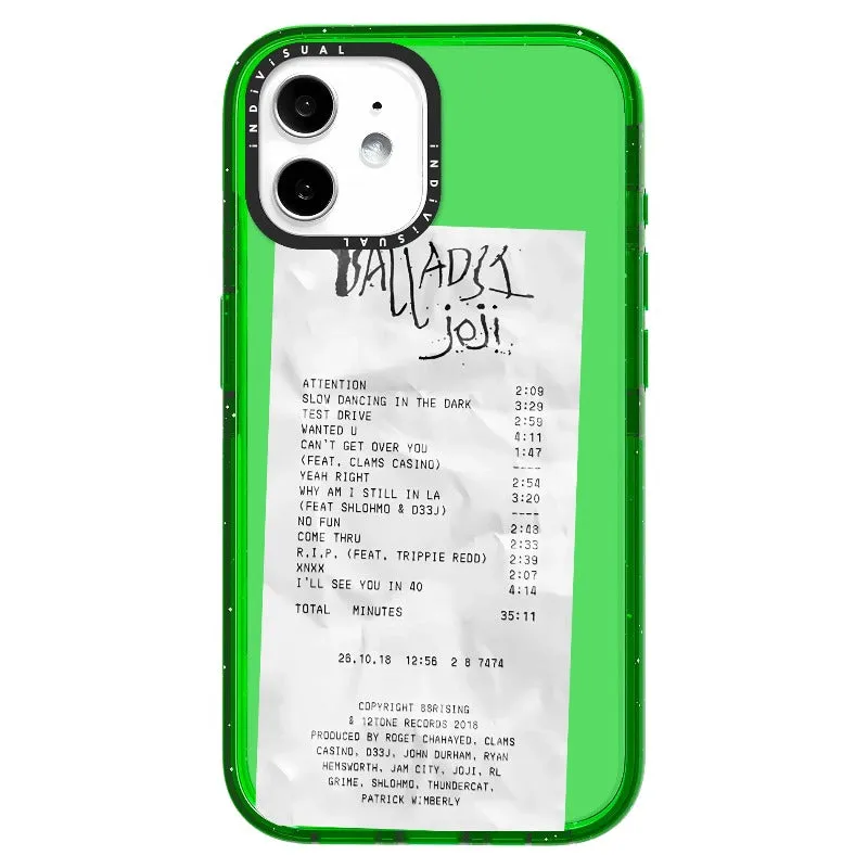 Ballads Joji Receipt Style Phone Case_iPhone Ultra-Impact Case [1522219]