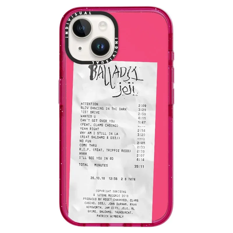 Ballads Joji Receipt Style Phone Case_iPhone Ultra-Impact Case [1522219]