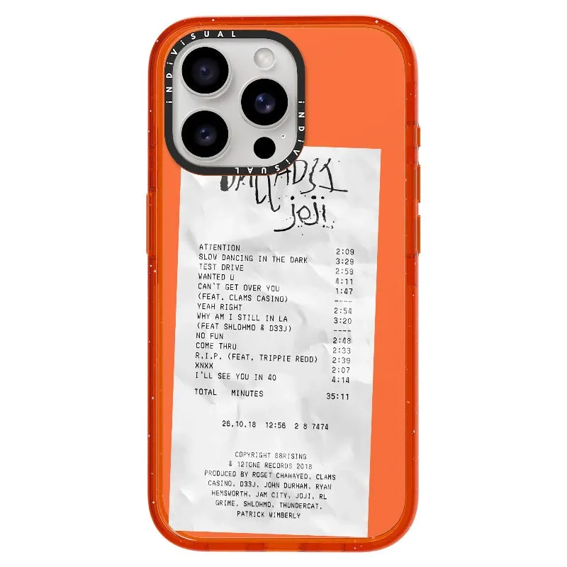 Ballads Joji Receipt Style Phone Case_iPhone Ultra-Impact Case [1522219]