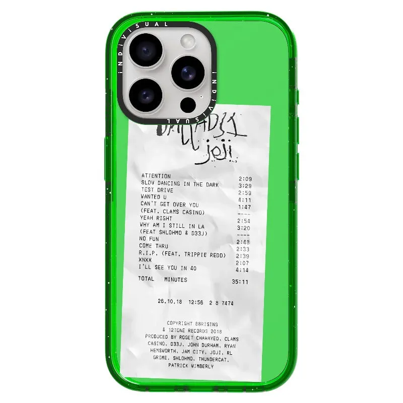 Ballads Joji Receipt Style Phone Case_iPhone Ultra-Impact Case [1522219]