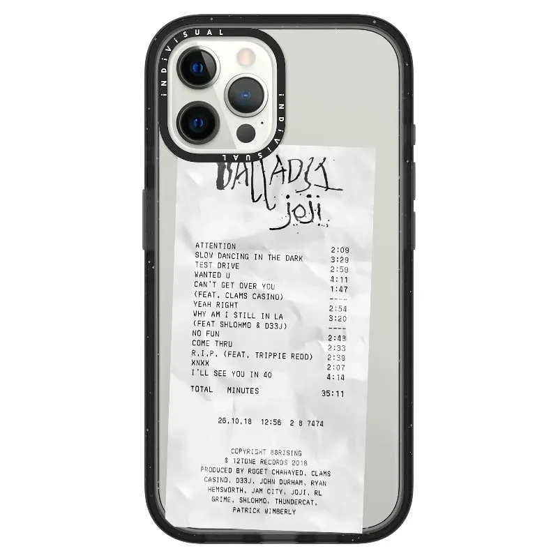 Ballads Joji Receipt Style Phone Case_iPhone Ultra-Impact Case [1522219]