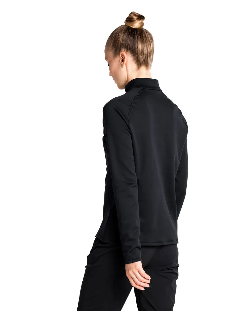 Besso Long Sleeve Half Zip Mid Layer - Black