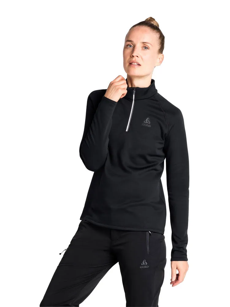 Besso Long Sleeve Half Zip Mid Layer - Black