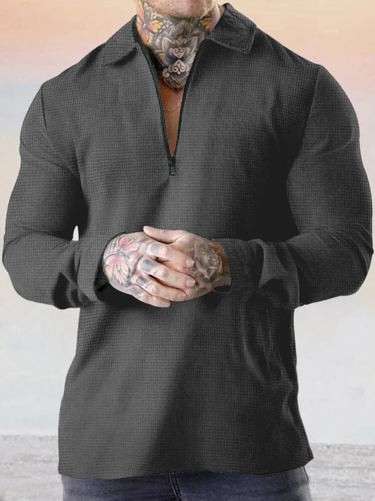 Breathable Loose Fit Waffle Top