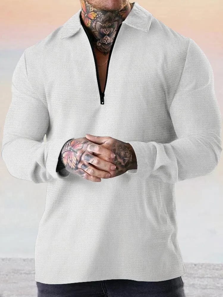 Breathable Loose Fit Waffle Top