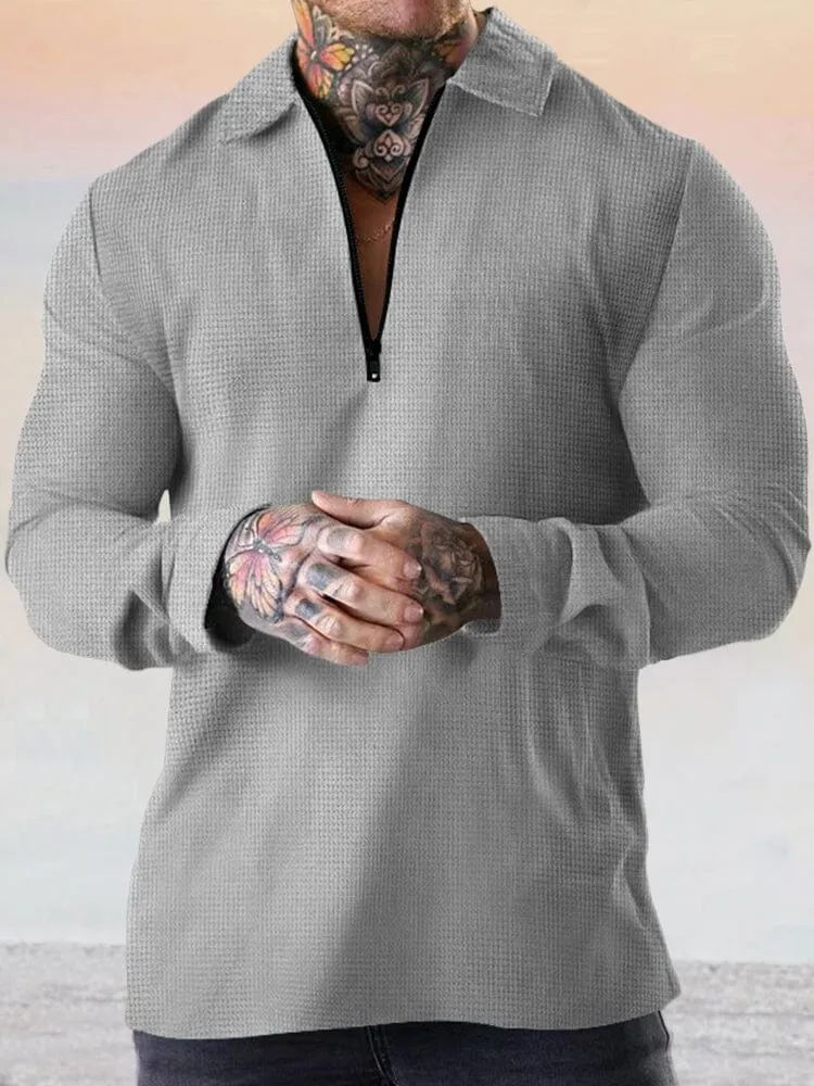 Breathable Loose Fit Waffle Top