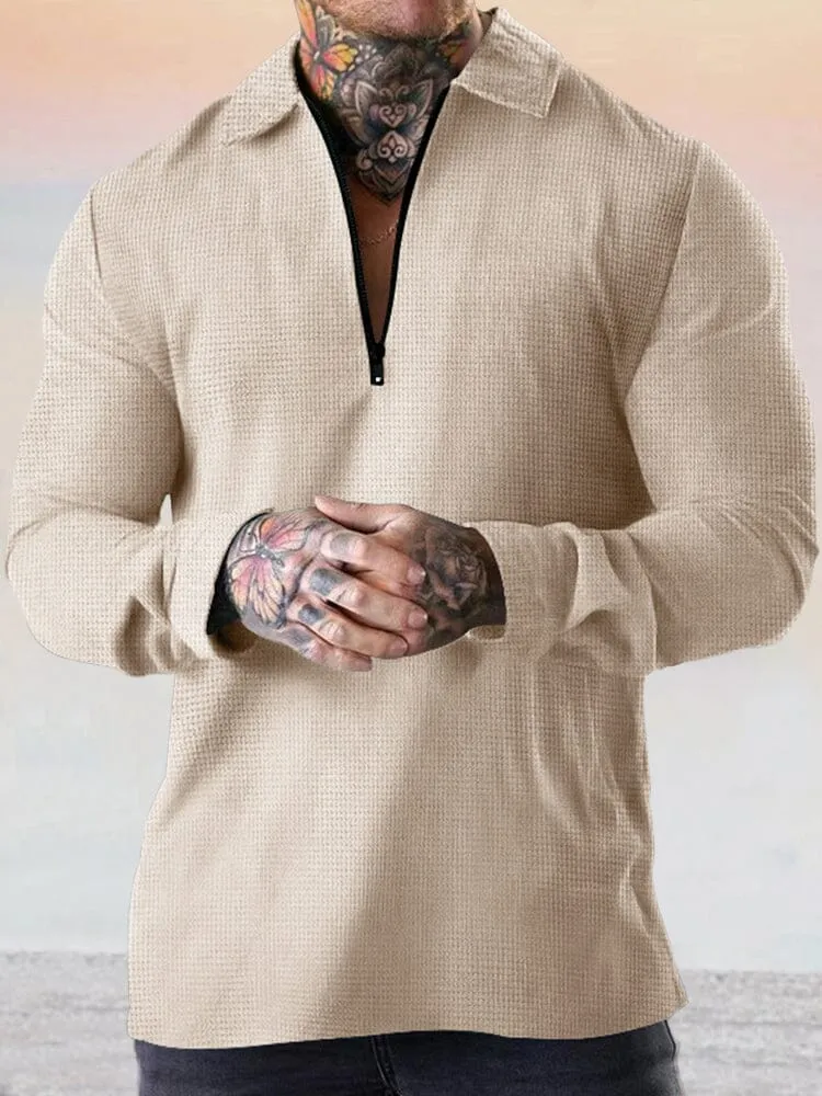 Breathable Loose Fit Waffle Top