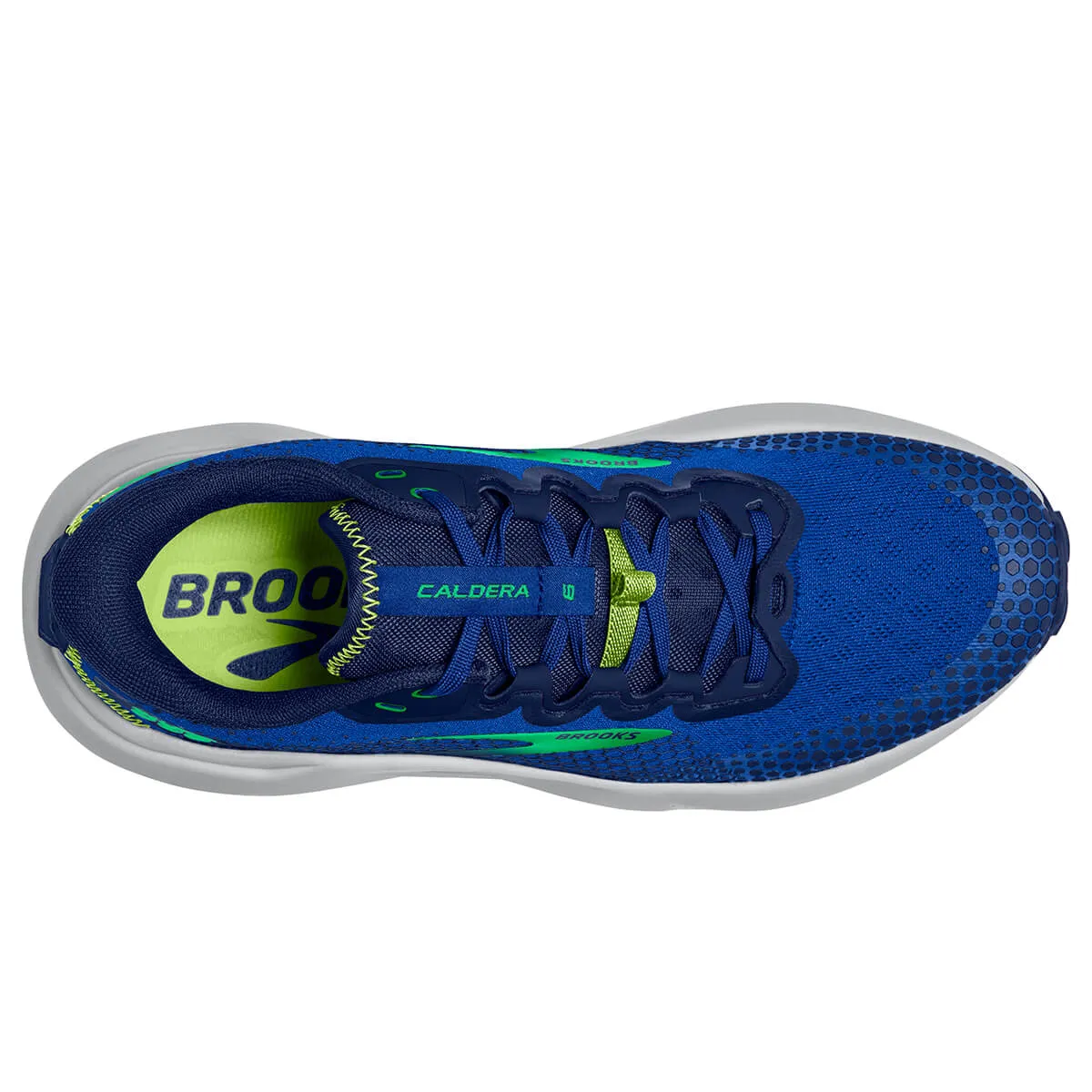Brooks Caldera 6 Mens Trail Running Shoes - Blue/Surf the Web/Green