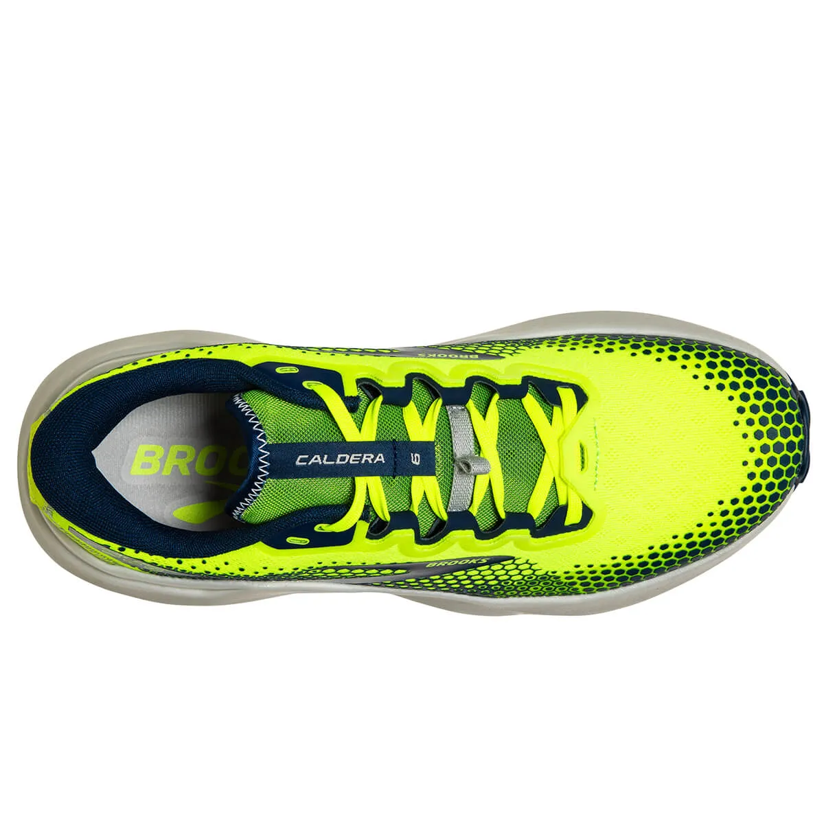 Enhanced Brooks Caldera 6 Mens Trail Running Shoes | Nightlife/Titan/Oyster Mushroom Colorway