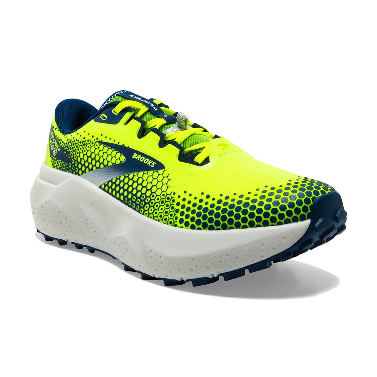 Enhanced Brooks Caldera 6 Mens Trail Running Shoes | Nightlife/Titan/Oyster Mushroom Colorway