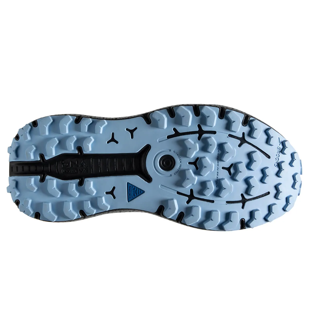 Womens Brooks Caldera 6 Trail Running Shoes | Black, Blue, Yellow - Enhanced Performance and Comfort