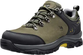 CAMEL CROWN Hiking Shoes Men Trekking Shoe Low Top Outdoor Walking Waterproof Leather Trail Sneakers